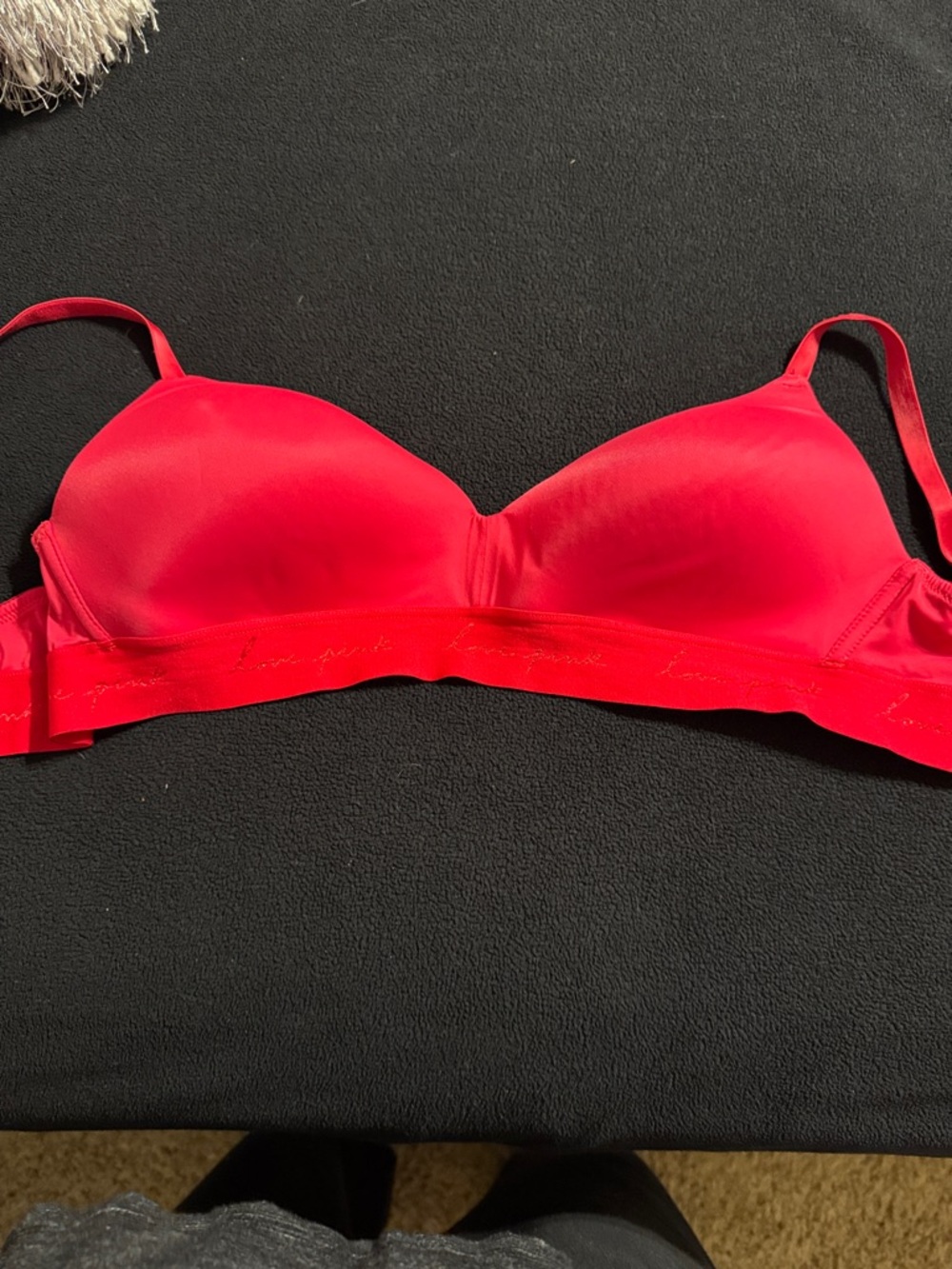 PINK Victoria's Secret Bright Red Smooth T-Shirt Bra